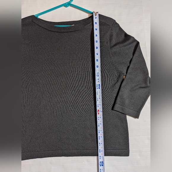 Silk Blend Black Sweater Women's Medium - Picture 5 of 8